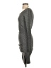 Express Solid Gray Casual Dress Size S - photo 5