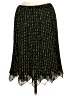 Unbranded 100% Polyester Polka Dots Green Black Casual Skirt Size 8 - photo 2