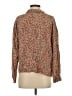 Ivy Jane 100% Rayon Animal Print Brown Long Sleeve Blouse Size XS - photo 2