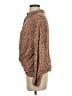 Ivy Jane 100% Rayon Animal Print Brown Long Sleeve Blouse Size XS - photo 5
