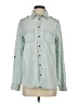Express Solid Green Long Sleeve Button-Down Shirt Size XS - photo 1