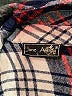 Jane Ashley 100% Rayon Plaid Blue Long Sleeve Button-Down Shirt Size L - photo 7