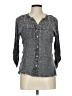 Solitaire 100% Rayon Gray 3/4 Sleeve Blouse Size L - photo 1