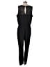 Bisou Bisou 100% Polyester Solid Black Jumpsuit Size L - photo 2