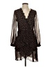 Topshop 100% Polyester Hearts Black Cocktail Dress Size 4 - photo 1