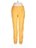 MNG 100% Lyocell Solid Yellow Casual Pants Size M - photo 1