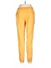 MNG 100% Lyocell Solid Yellow Casual Pants Size M - photo 2
