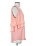 H By Halston 100% Polyester Pink Sleeveless Blouse Size S - photo 4