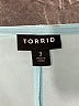 Torrid Blue Short Sleeve Blouse Size 3X Plus (3) - photo 3