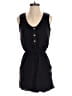 Express Outlet 100% Polyester Solid Black Romper Size XS - photo 1