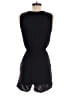 Express Outlet 100% Polyester Solid Black Romper Size XS - photo 2