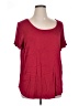 Torrid Burgundy Short Sleeve Top Size 1X Plus (1) - photo 1