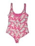 Basic Editions Tropical Pink One Piece Swimsuit Size 8 - photo 2
