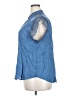 Amaryllis 100% Cotton Blue Sleeveless Blouse Size 2X - photo 5