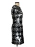 Aidan Mattox 100% Polyester Metallic Silver Cocktail Dress Size 2 - photo 4