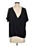 Double Zero Black Short Sleeve Blouse Size S - photo 1