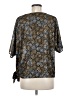 MICHAEL Michael Kors 100% Polyester Gold Short Sleeve Blouse Size M - photo 2