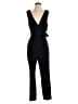 BCBGeneration 100% Polyester Solid Black Jumpsuit Size 4 - photo 1