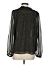Ann Taylor LOFT 100% Polyester Black Long Sleeve Blouse Size S - photo 2