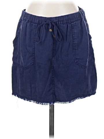 On The Road... Denim Skirt (view 1)
