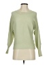 Pink Rose Solid Green Pullover Sweater Size S - photo 1