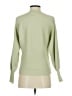 Pink Rose Solid Green Pullover Sweater Size S - photo 2