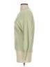 Pink Rose Solid Green Pullover Sweater Size S - photo 5