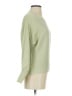 Pink Rose Solid Green Pullover Sweater Size S - photo 4
