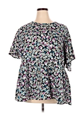 Terra & Sky Short Sleeve Blouse