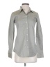 Theory Gray Long Sleeve Button-Down Shirt Size 1 - photo 1