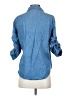 Gloria Vanderbilt Blue 3/4 Sleeve Button-Down Shirt Size S - photo 2