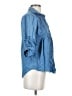 Gloria Vanderbilt Blue 3/4 Sleeve Button-Down Shirt Size S - photo 4