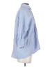 Zara Basic Polka Dots Blue 3/4 Sleeve Button-Down Shirt Size XS - photo 4