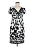 Rhapsody Print Silver Casual Dress Size M - photo 1