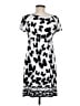 Rhapsody Print Silver Casual Dress Size M - photo 2