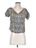 THML 100% Rayon Silver Short Sleeve Blouse Size XS - photo 1