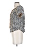 THML 100% Rayon Silver Short Sleeve Blouse Size XS - photo 5