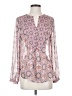 Violet & Claire 100% Polyester Pink Long Sleeve Blouse Size S - photo 1