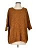Sparkle & Fade Tweed Brown Pullover Sweater Size S - photo 1