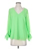 1.State 100% Polyester Green 3/4 Sleeve T-Shirt Size XS - photo 1