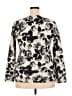 Carole Little Floral Ivory Black Pullover Sweater Size XXL (estimated) - photo 2