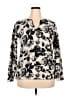 Carole Little Floral Ivory Black Pullover Sweater Size XXL (estimated) - photo 1