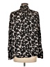 Gap 100% Polyester Print Black Long Sleeve Blouse Size M - photo 2