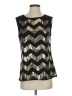 Vince Camuto 100% Polyester Black Gold Sleeveless Blouse Size XS - photo 1