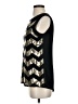 Vince Camuto 100% Polyester Black Gold Sleeveless Blouse Size XS - photo 5