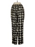 J.Crew 100% Silk Houndstooth Black Silk Pants Size 0 - photo 2
