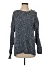 14th & Union 100% Polyester Tweed Blue Pullover Sweater Size S - photo 1