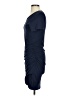 Grecerelle Solid Blue Casual Dress Size S - photo 5