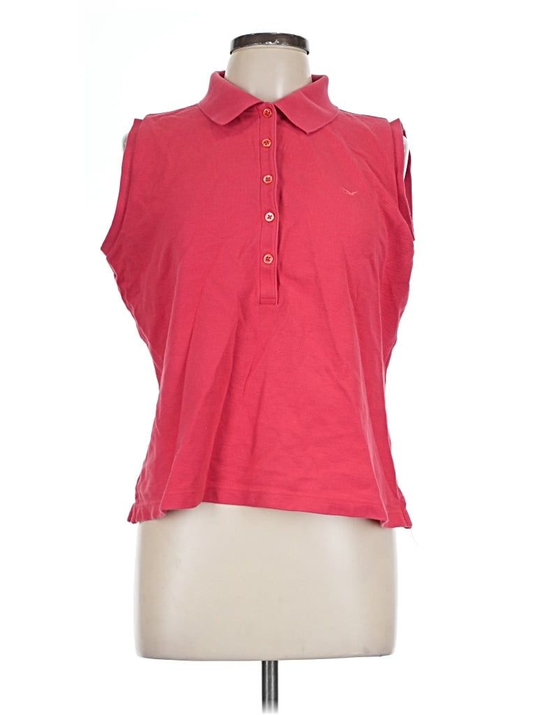 Pre-owned Façonnable Sleeveless Button Down Shirt In Pink