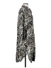 Zara Animal Print Multi Color Silver Coat Size XS - photo 4